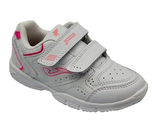 Zapatillas deportivas para niñas, marca Joma en color blanco con rosa Talla  27 Color BLANCO ROSA