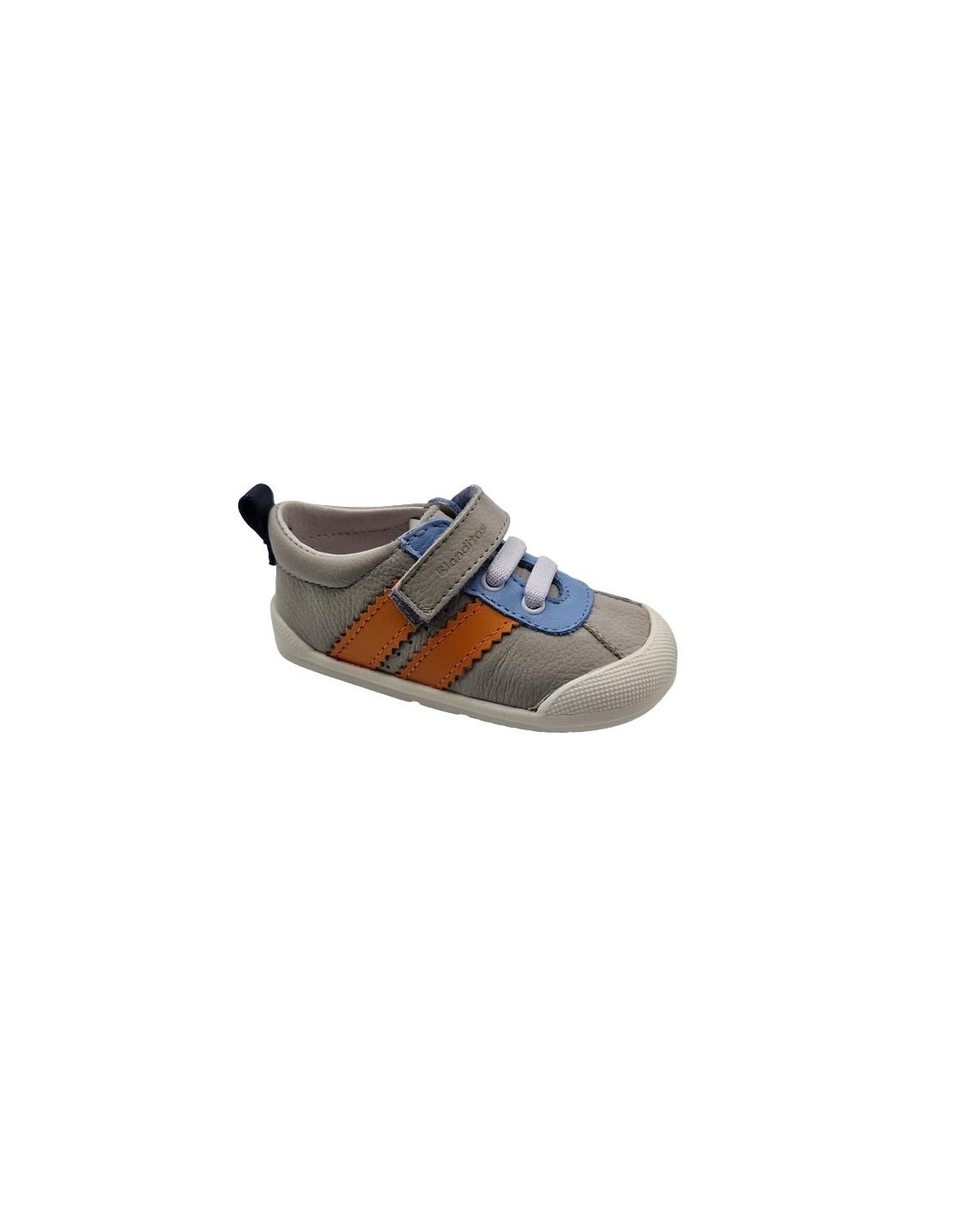 Zapatillas respetuosas niños Blanditos en color gris. Talla 25 Color  AGUAMARINA
