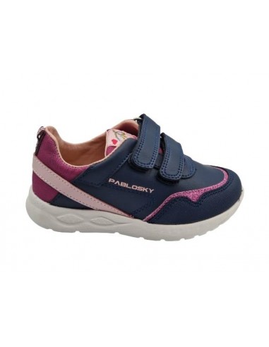 Zapatillas deportivas para niñas, marca Pablosky en color marino. Talla 36  Color MARINO