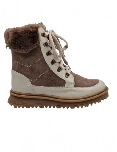 Botas combinadas de piel para niñas,...