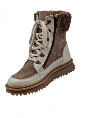 Botas combinadas de piel para niñas,...