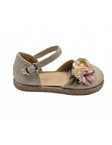 Alpargatas de lino beige para niñas,...