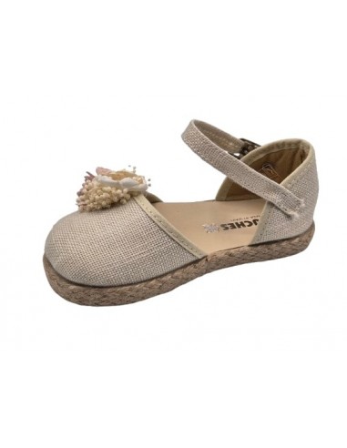 Alpargatas de lino beige para niñas,...