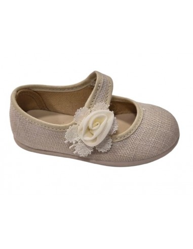 Merceditas de lino para niñas, marca...