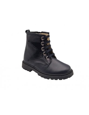 Botines de piel con cremallera para...