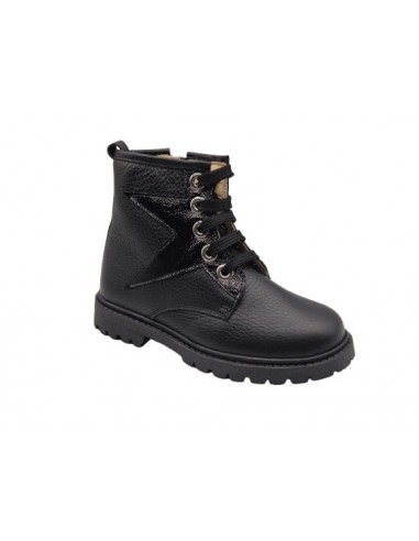 Botines de piel con cremallera para...