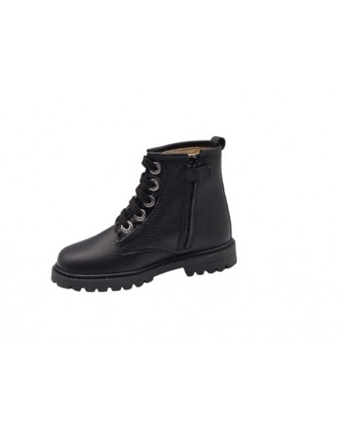 Botines de piel con cremallera para...