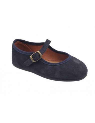 Merceditas de terciopelo con hebilla...