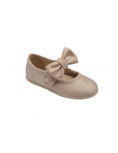 Merceditas de lino y tela...