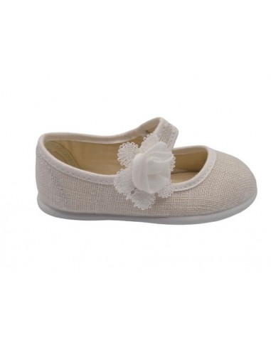 Merceditas de lino para niñas, marca...