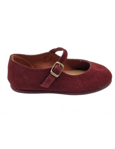 Merceditas de serraje con hebilla...