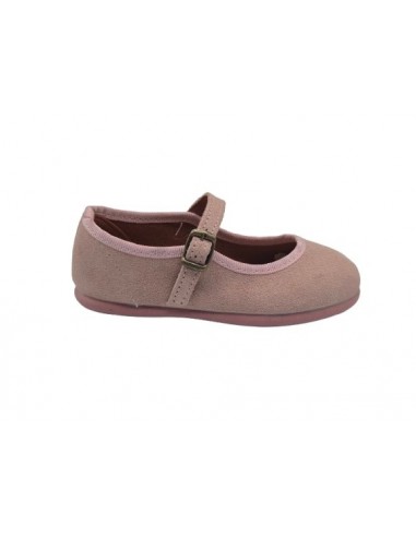 Merceditas de serraje con hebilla...