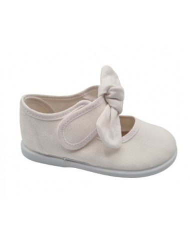 Merceditas de lona con lazo para...