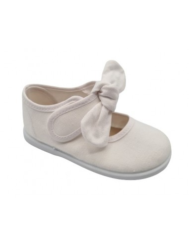 Merceditas de lona con lazo para...