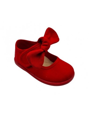 Merceditas de lona con lazo para...