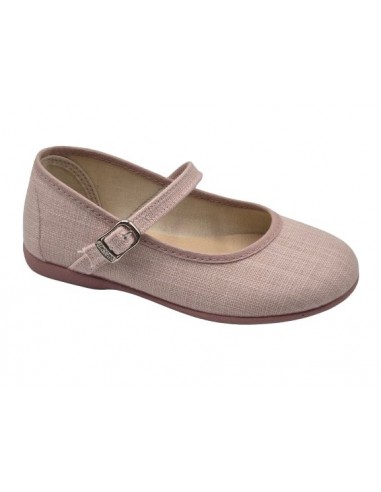 Merceditas de lino con hebilla para...