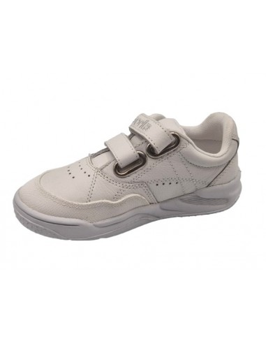 Zapatillas de piel lavable con velcro...