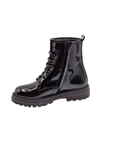 Botin de charol con cremallera para...