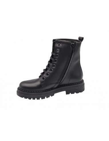 Botin de piel con cremallera para...