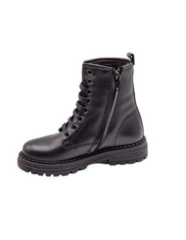 Botin de piel con cremallera para...