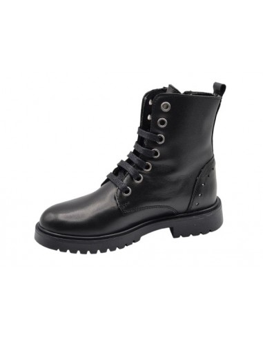 Botin de piel con cremallera para...