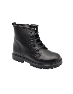Botin de piel con...