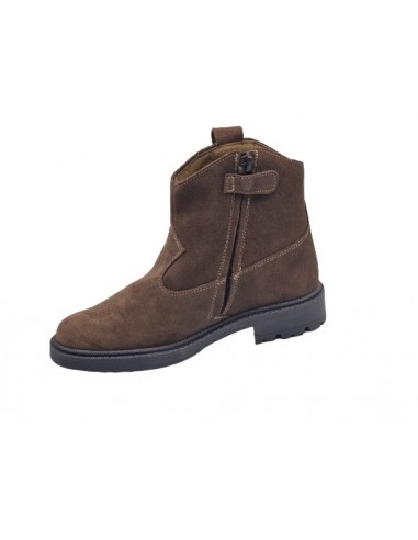 Botines piel serraje para niñas,...