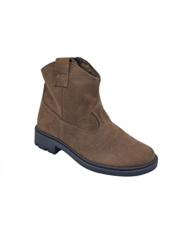 Botines piel serraje para niñas,...