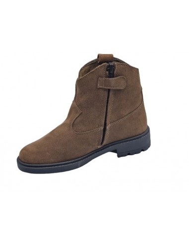 Botines piel serraje para niñas,...