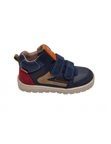 Botas de piel con velcro barefoot...