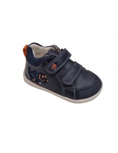 Botas de piel con velcro...