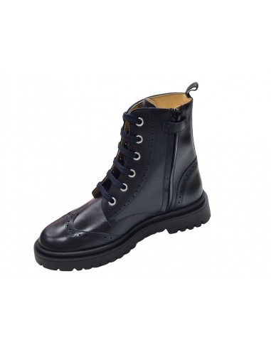 Botines de piel con cremallera para...