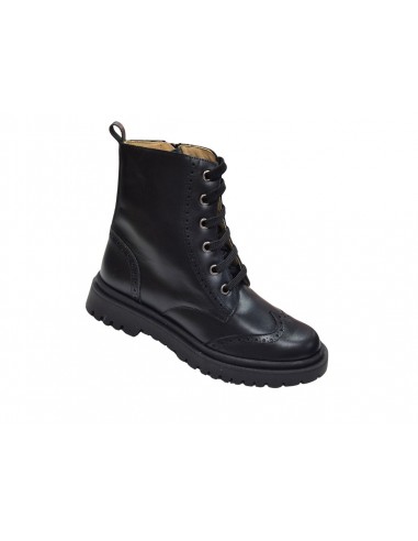 Botines de piel con cremallera para...