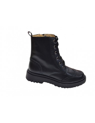 Botines de piel con cremallera para...
