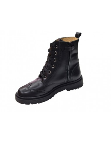 Botines de piel con cremallera para...