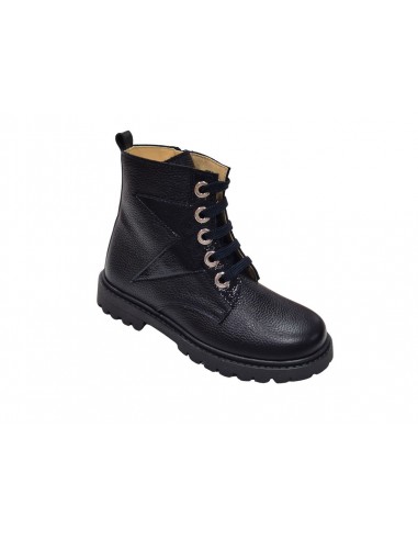 Botines de piel con cremallera para...