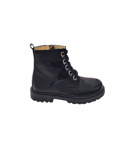Botines de piel con cremallera para...