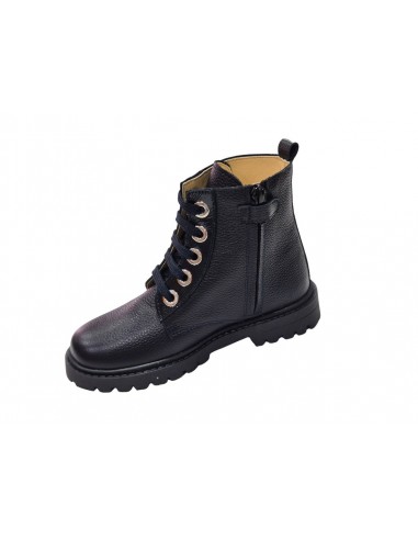 Botines de piel con cremallera para...