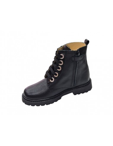 Botines de piel con cremallera para...