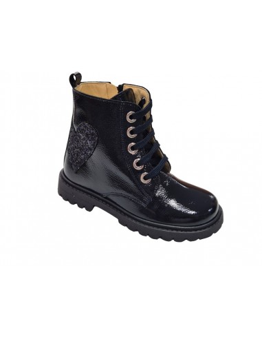 Botines de charol con cremallera para...