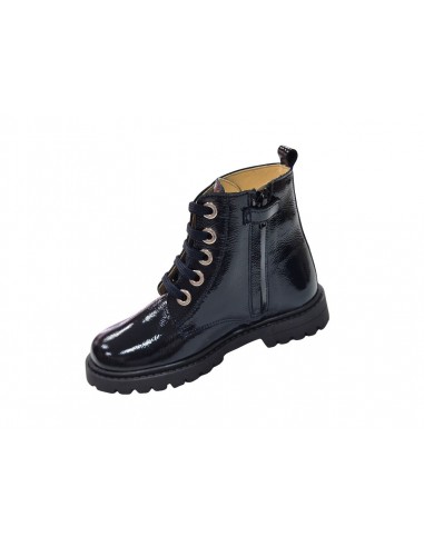 Botines de charol con cremallera para...