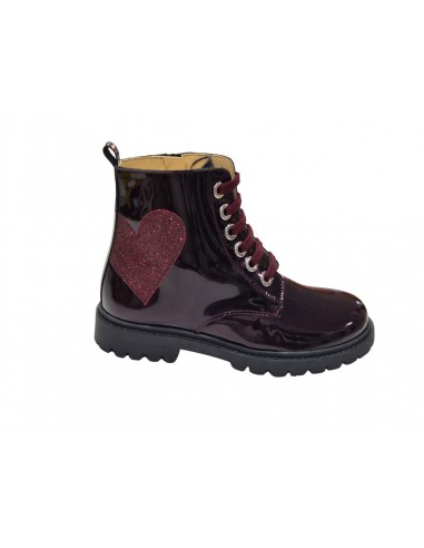 Botines de charol con cremallera para...