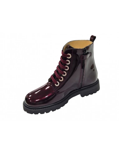 Botines de charol con cremallera para...