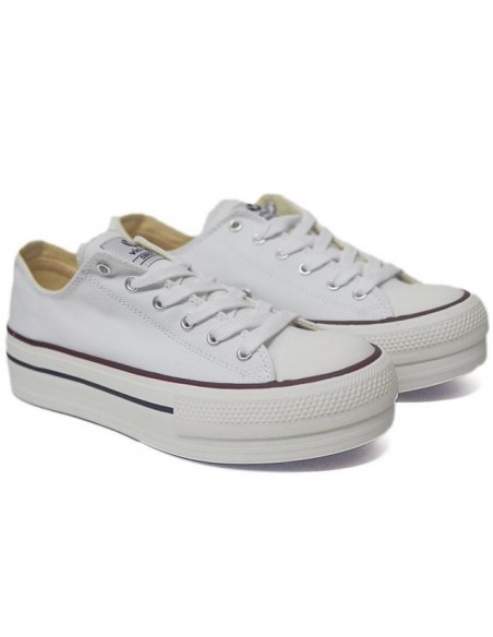 Zapatillas blancas plataforma Victoria 61100 Talla 34 Color BLANCO