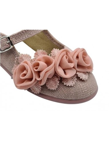 Merceditas de lino para niñas Chuches.