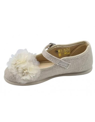 Merceditas de lino beige Chuches