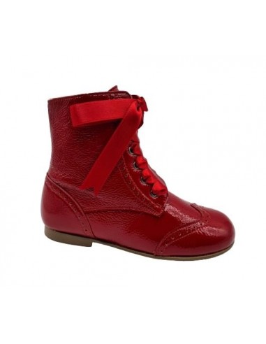 Botas Pascualas Rojas Landos para Niña