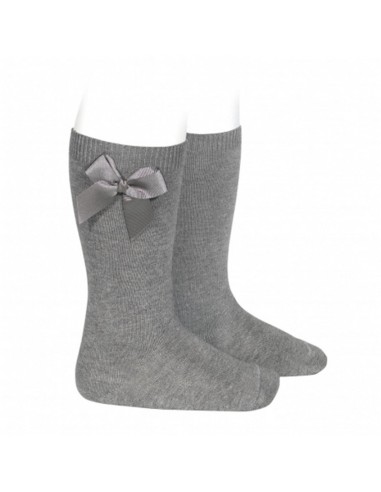 Medias lisas con lazo unisex Condor...