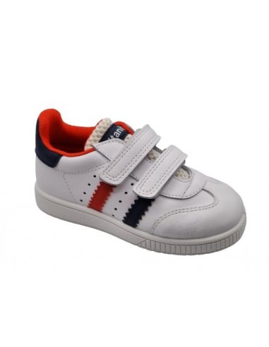 Zapatillas deportivas de piel para niños Titanitos Talla 41 Color BLANCO  ROJO