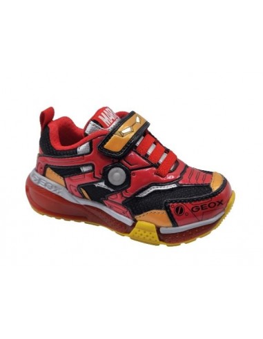 ancla Cena Brillar Zapatillas de luces para niños de la marca Geox en color rojo y negro. Geox  Marvel Talla 24 Color NEGRO